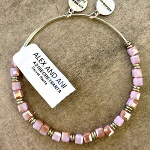 Alex and Ani Light Pink Beaded Bracelet